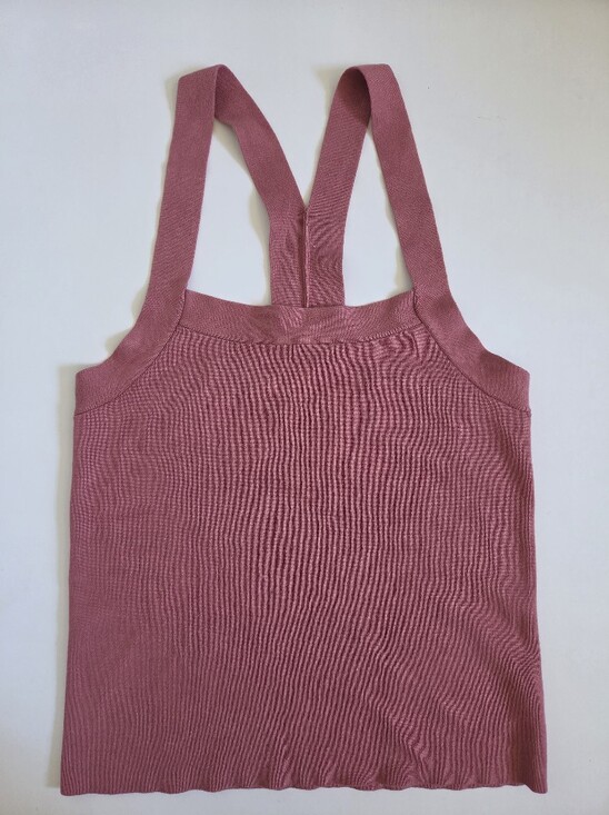 Anthropologie Tops - Anthopologie pink mauve soft knit tank top size M